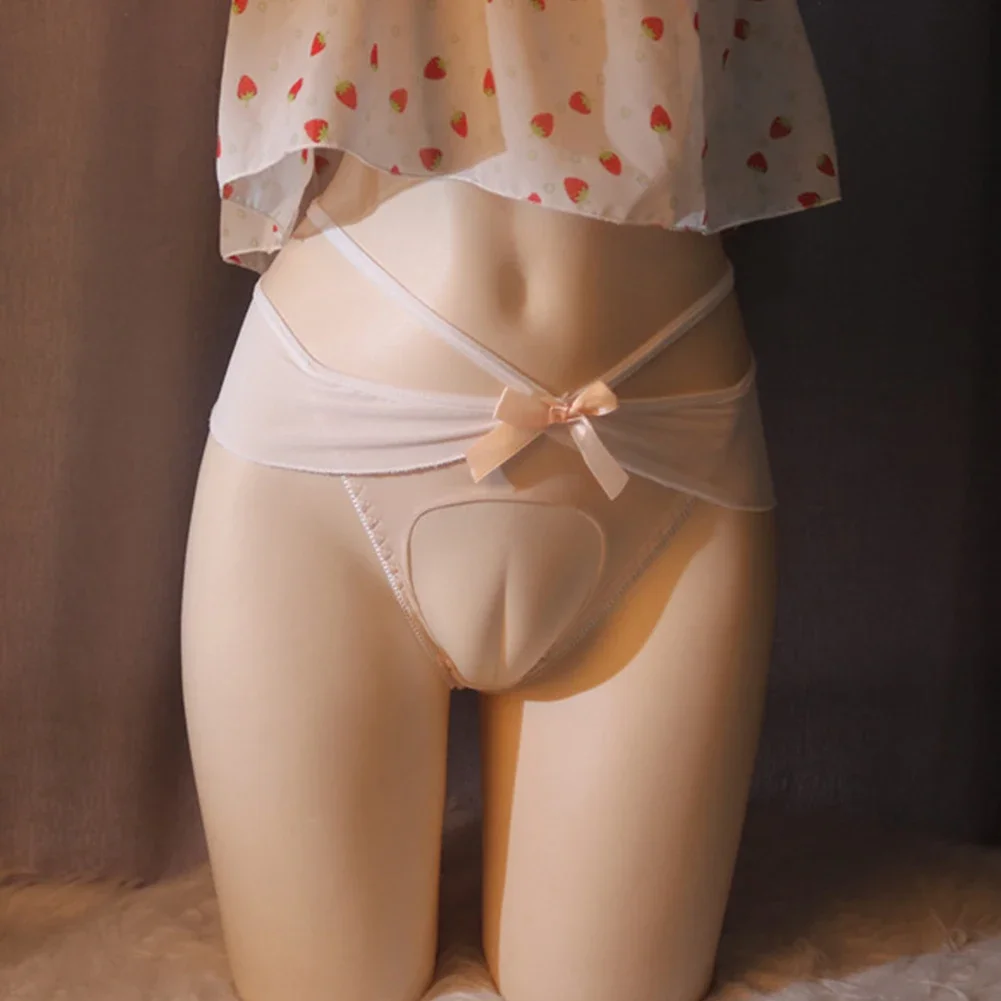 Мужские трусы Трансвестит-платье сверхтонкие эластичные с пышным мешочком Майки