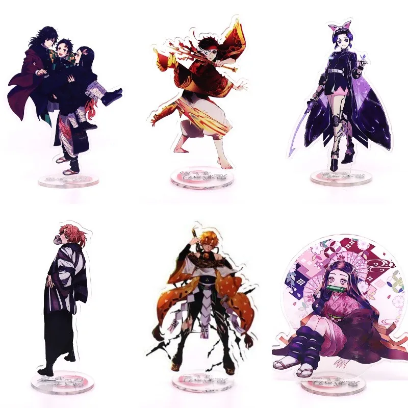 

Hot Anime Demon Slayer Kimetsu No Yaiba Acrylic Action Figure Tomioka Giyuu Kamado Nezuko Stand Model Desk Decor Gift For Friend
