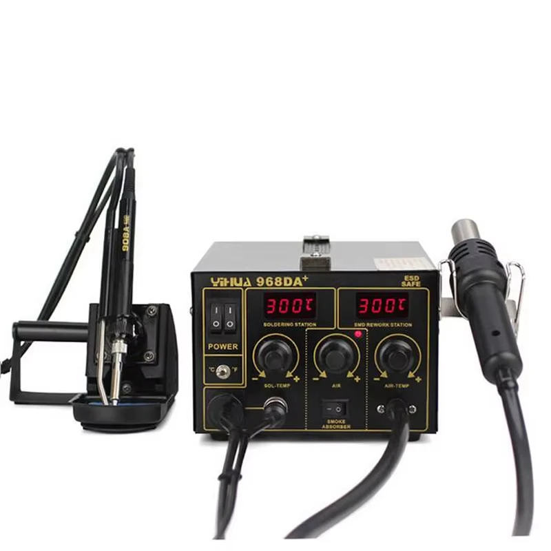 YIHUA 968DA + электронный продукт с горячим воздухом сварочная оловянная ручка