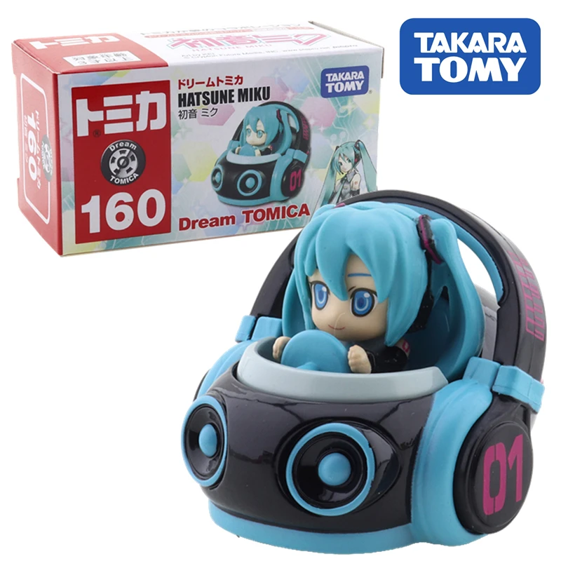 

Takara Tomy Dream Tomica No.160 Hatsune Miku Car Toy DieCast Anime Figure Bauble Miniature Beettle Model Kit