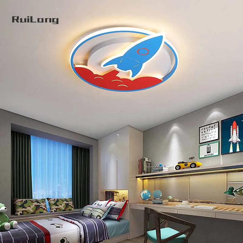 Креативный светильник потолочный в виде ракеты для детской комнаты декор