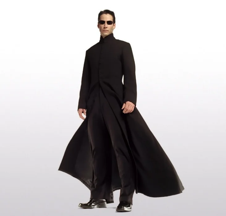 

Matrix Cosplay Customised Black Cosplay Costume Neo Trench Coat Only Coat Halloween cosplay Costume free shipping