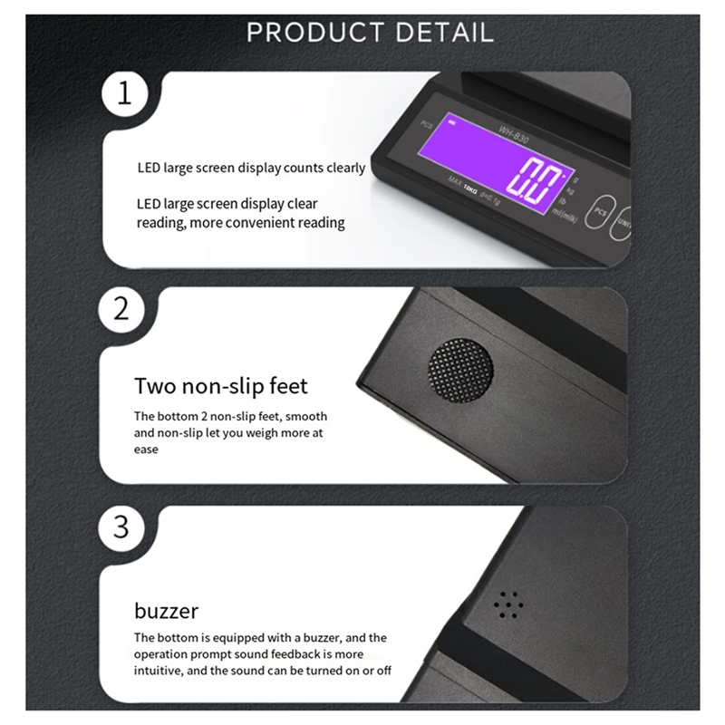 Электронные кухонные весы из нержавеющей стали 10 кг/0 1 г