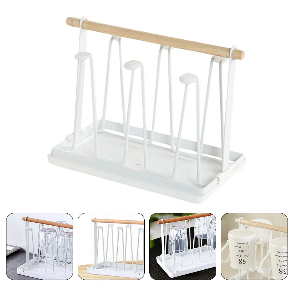 

Drain Cup Holder Glass Stand Creative Rack Draining Storage Metal Kitchen Shelf Drying Household Small Fresh