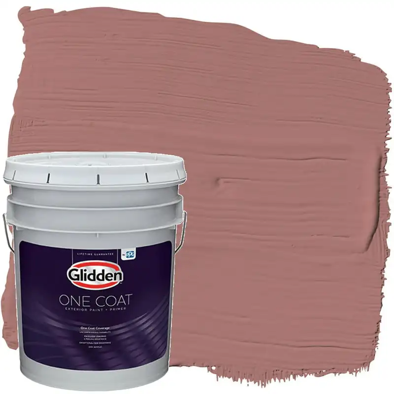 

Coat Exterior Paint + Primer Cinnamon Diamonds / Rose Pink, Semi-Gloss, 5 Gallons