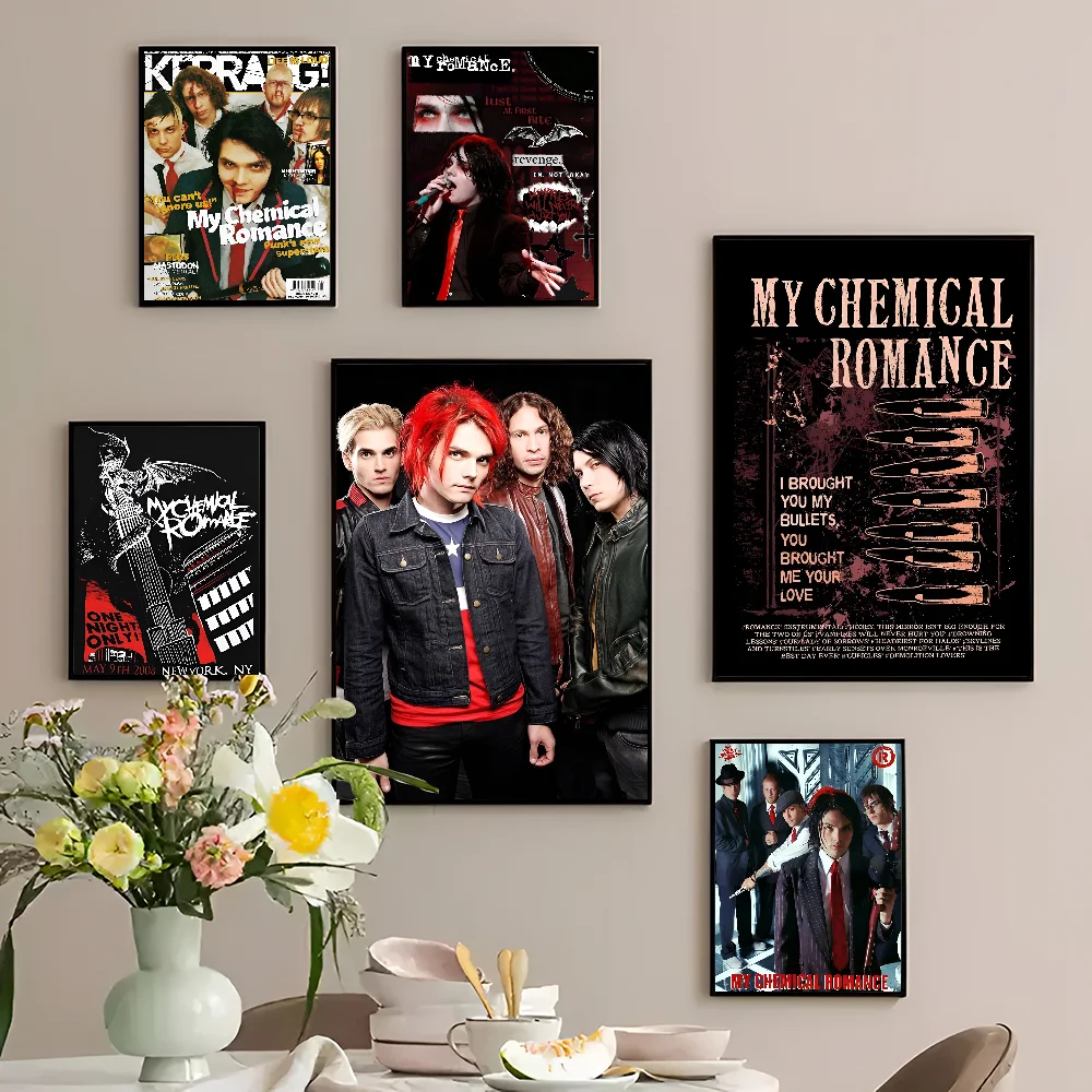 Плакат My C-Chemical R-Romance Band винтажный стиль