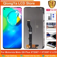 original 6 81 display for motorola moto g9 plus lcd moto xt2087 1 xt2087 2 g9 plus lcd and touch screen digiziter assembly part