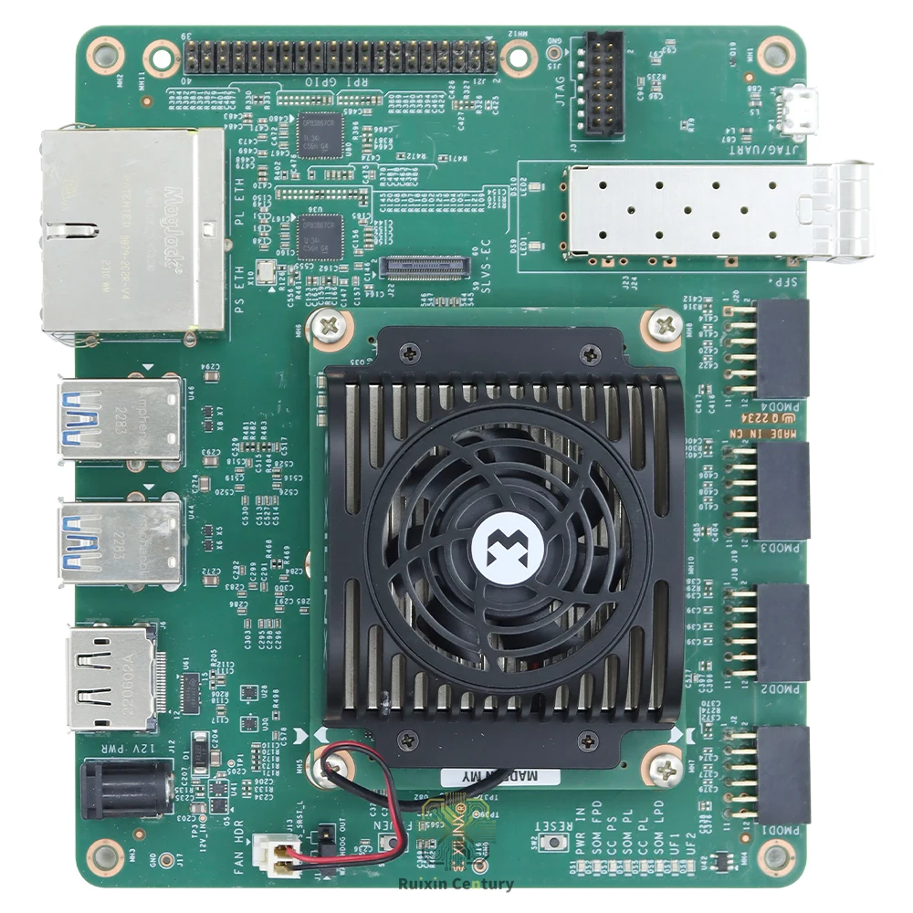 Фото Для платформы AMD Xilinx SK-KR260-G Kria K26 SOM для промышленной робототехники, FPGA XCK26, 256K элементов, 4 ГБ DDR4, комплект ROS 2, оригинал №2