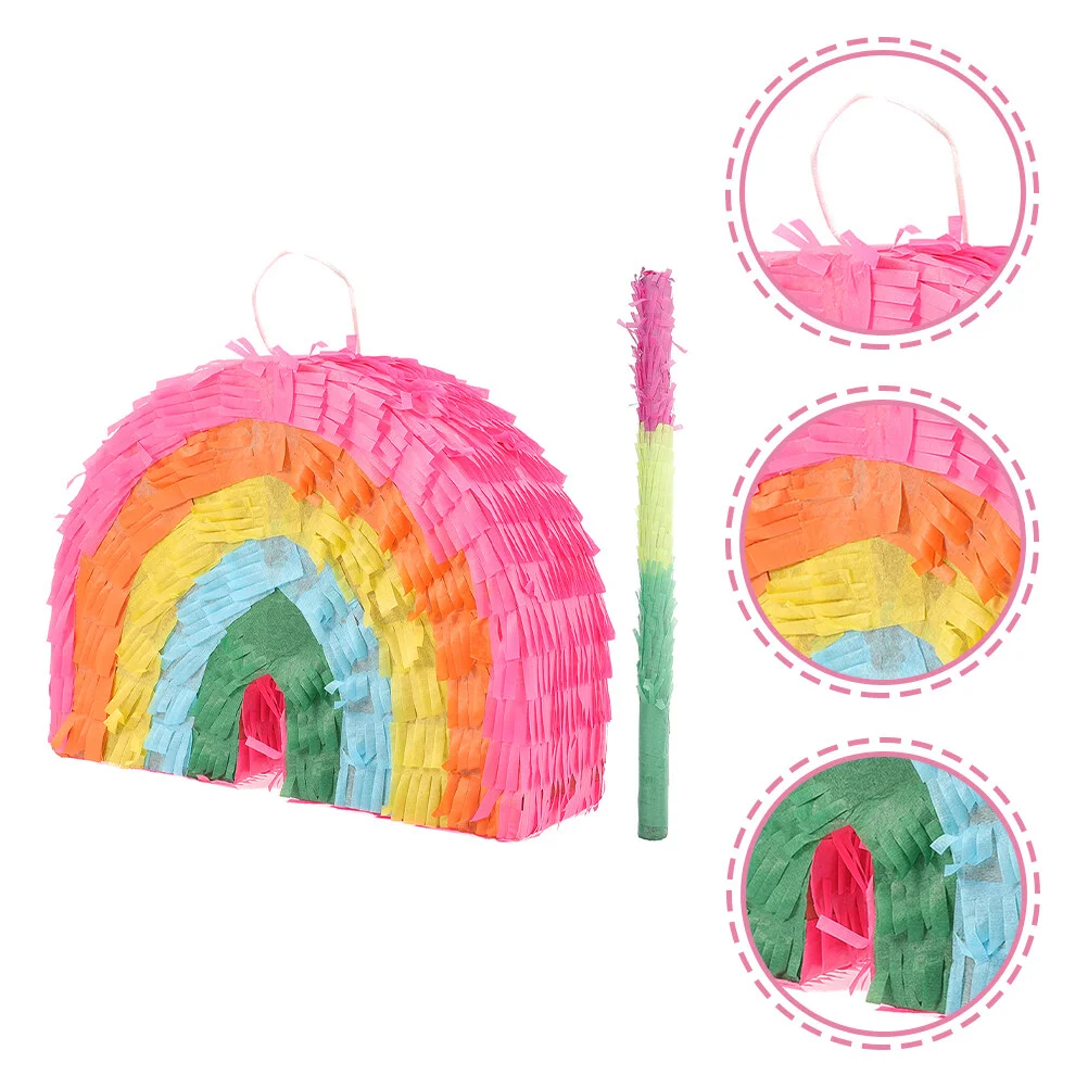 

Pinata Christmas Ornamentations Stick Girl Party Sticks Paper Birthday Noisemakers Child Supplies