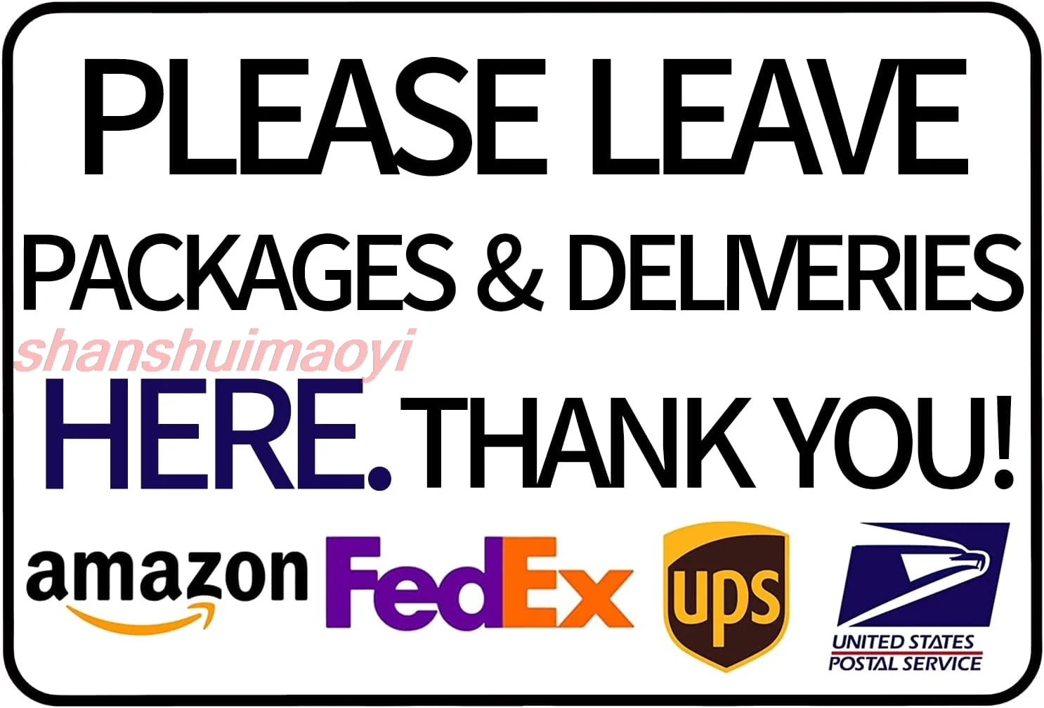 CCPARTON пожалуйста оставьте пакеты доставка здесь знак доставки знаки для