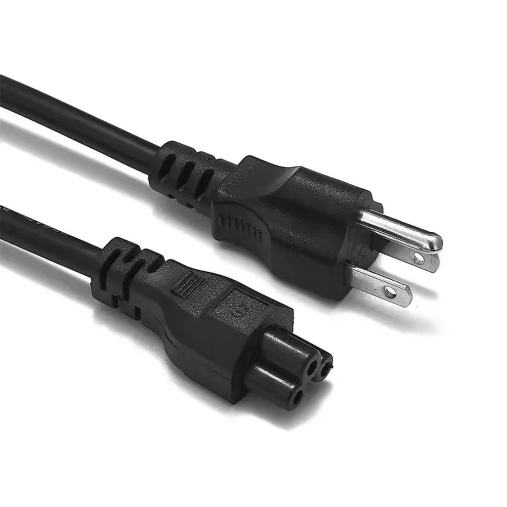 

Laptop Power Cable 1.5m 3 Prong USA Plug IEC 320 C5 Power Extension Cord