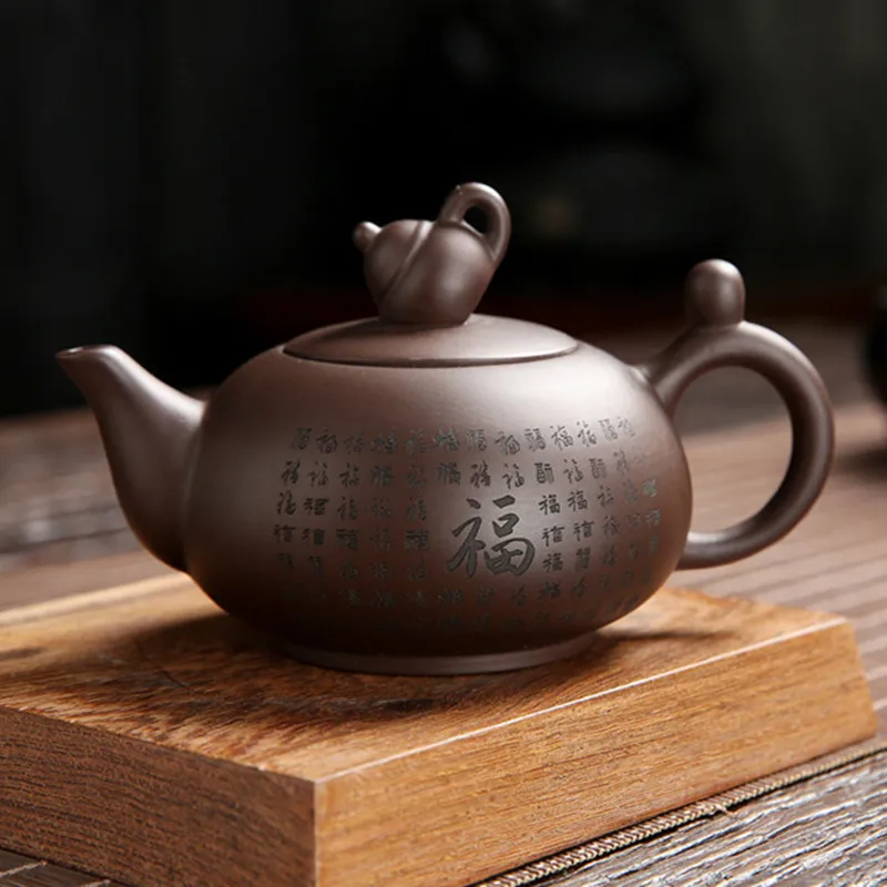 

Purple Clay Teapot Pot for Tea Makers Yixing Kettle Clay Coffee Teapot and Cup Set Teeware Teware Teapots Gaiwan Samovar Puer