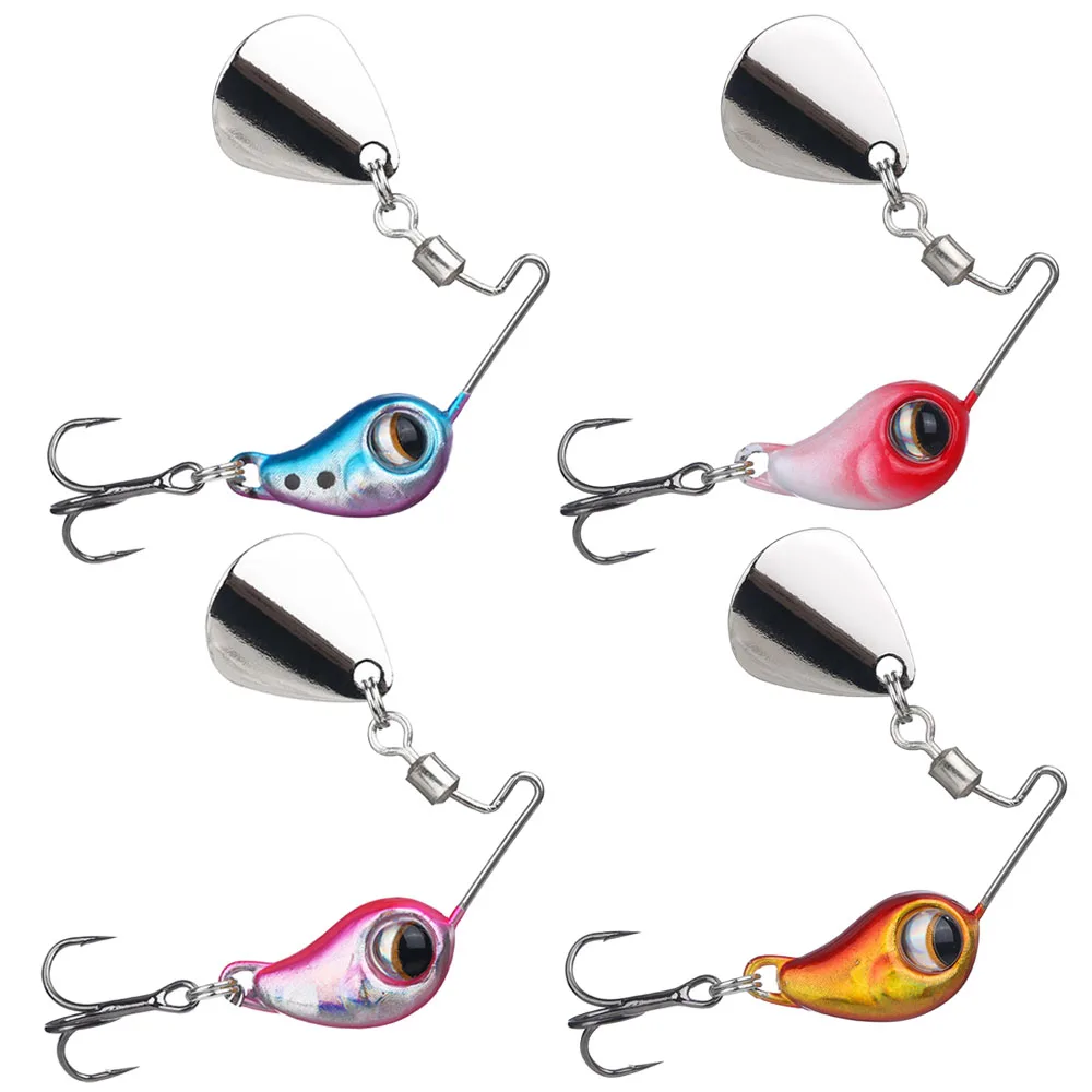 

1pc Rotating Metal VIB Micro Fishing Lures Spinner Bait 4g/7.5g Pike Lure Jigs Trout Wobbler Fishing Hard Baits Tackle Pesca