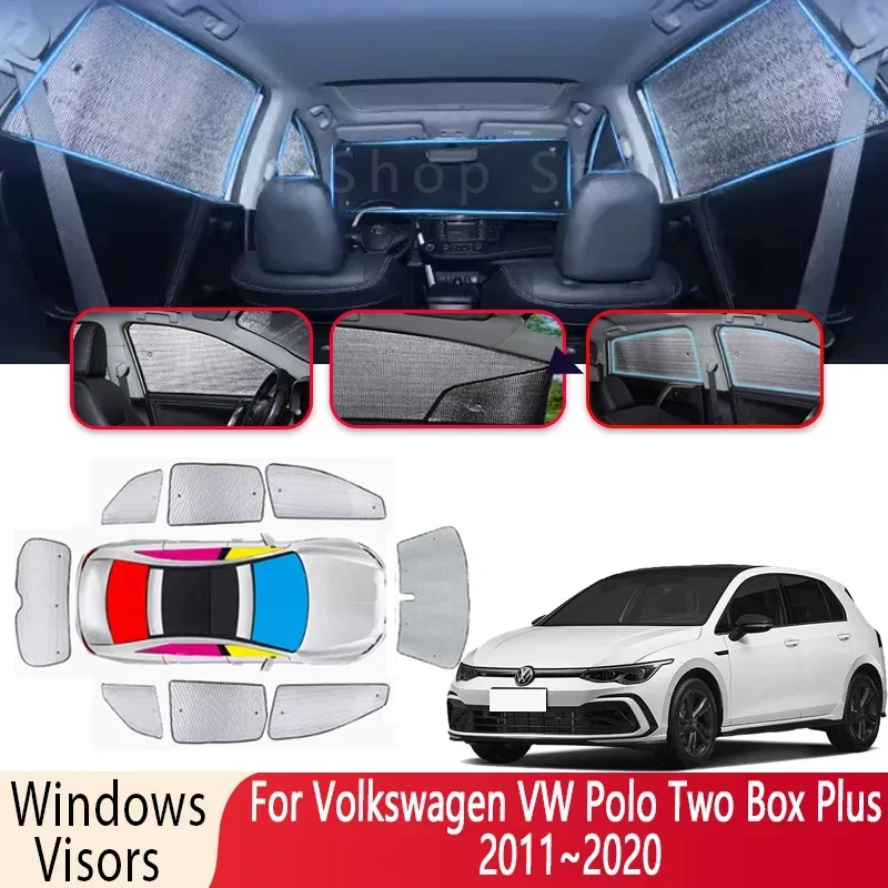 Солнцезащитный козырек для Volkswagen VW Polo Two Box Plus 2011 ~ 2020 солнцезащитный лобового