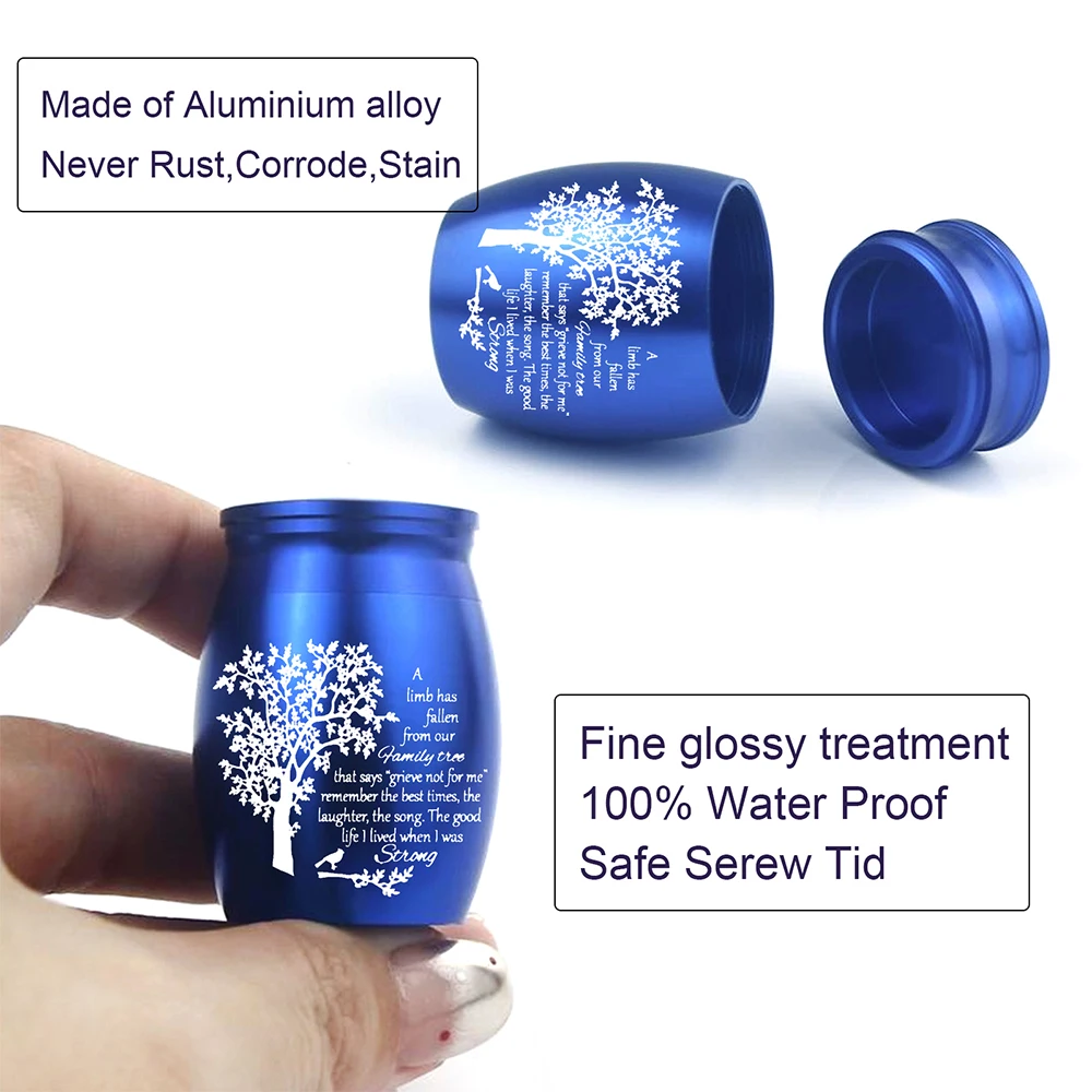 Маленькая урна на память для праха человека Древо жизни урны кремации похоронная