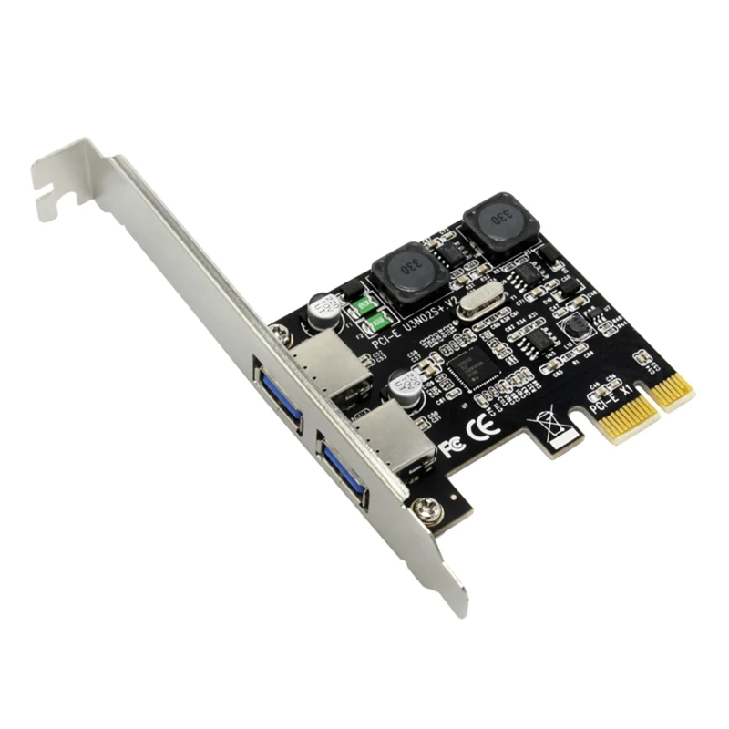 

PCI-E to USB 3.0 Adapter 2-Ports 5Gbps Self-Powered USB 3.0 PCI E Expansion Card PCI Express(PCIe) USB Card for Desktop