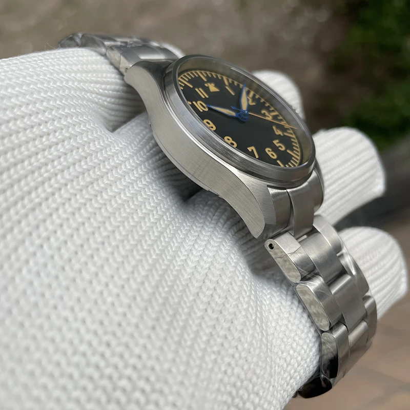 STEELDIVE Мужские часы-пилот 39 мм Ретро Автоматические механические наручные часы