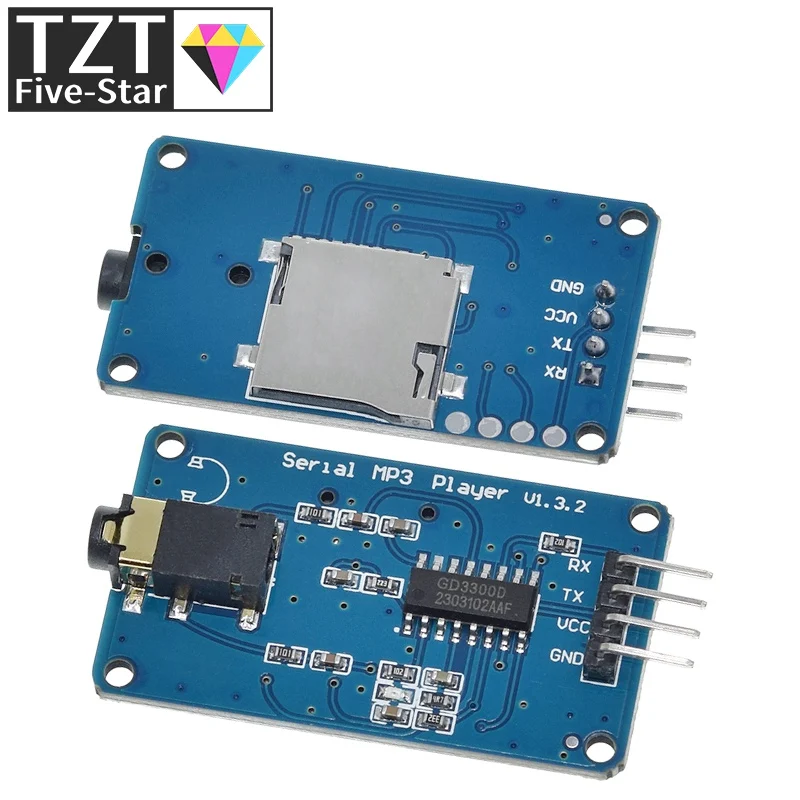 TZT YX6300 YX5300 Последовательный модуль управления UART Модуль MP3-плеера для Arduino/AVR/ARM/PIC CF