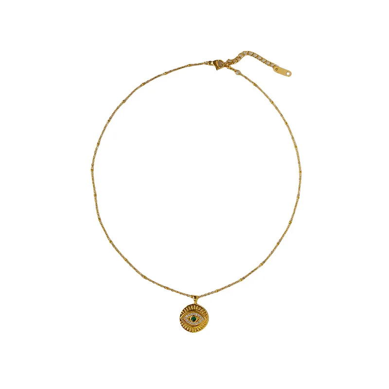 Винтажное ожерелье с подвеской в виде глаз