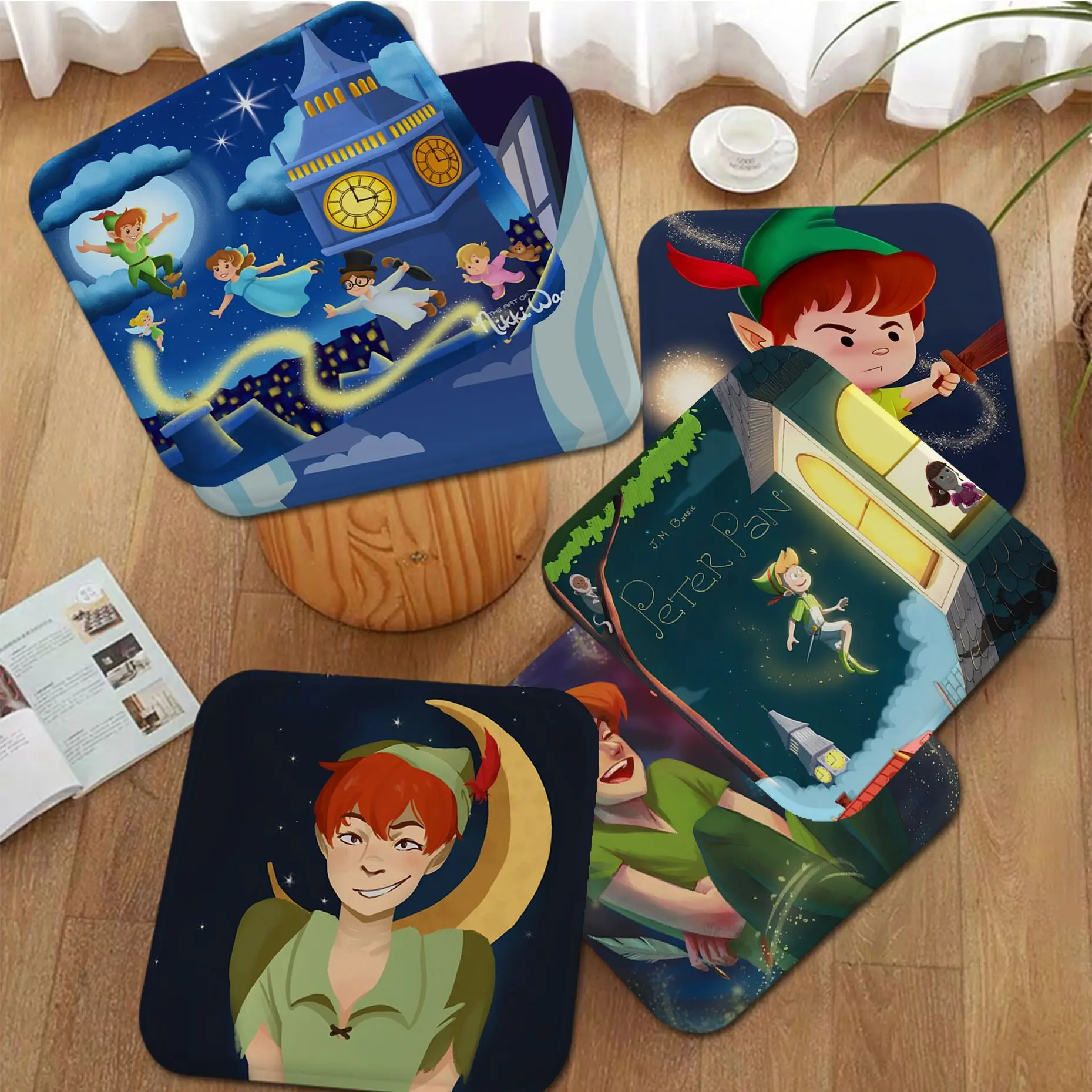 

Disney Peter Pan Decorative Dining Chair Cushion Circular Decoration Seat For Office Desk Cushions Home Decor