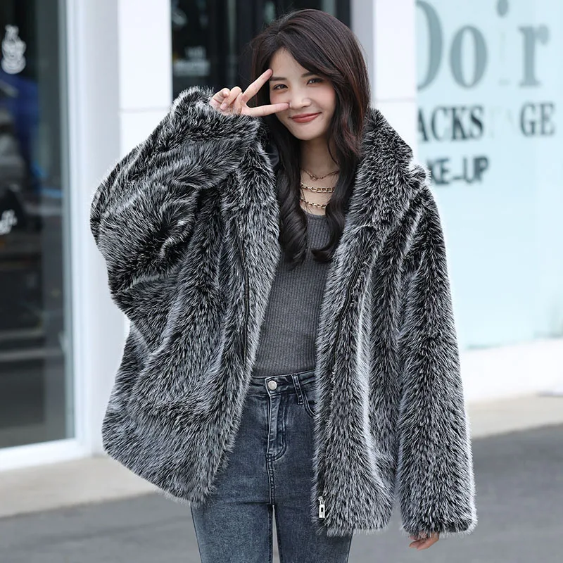NoEnName_Null Recommend Coats Women's Winter Coats 2022 Fur Mink Fur Thick Winter High Street Other Slim Real Fur Fur Coat Women enlarge