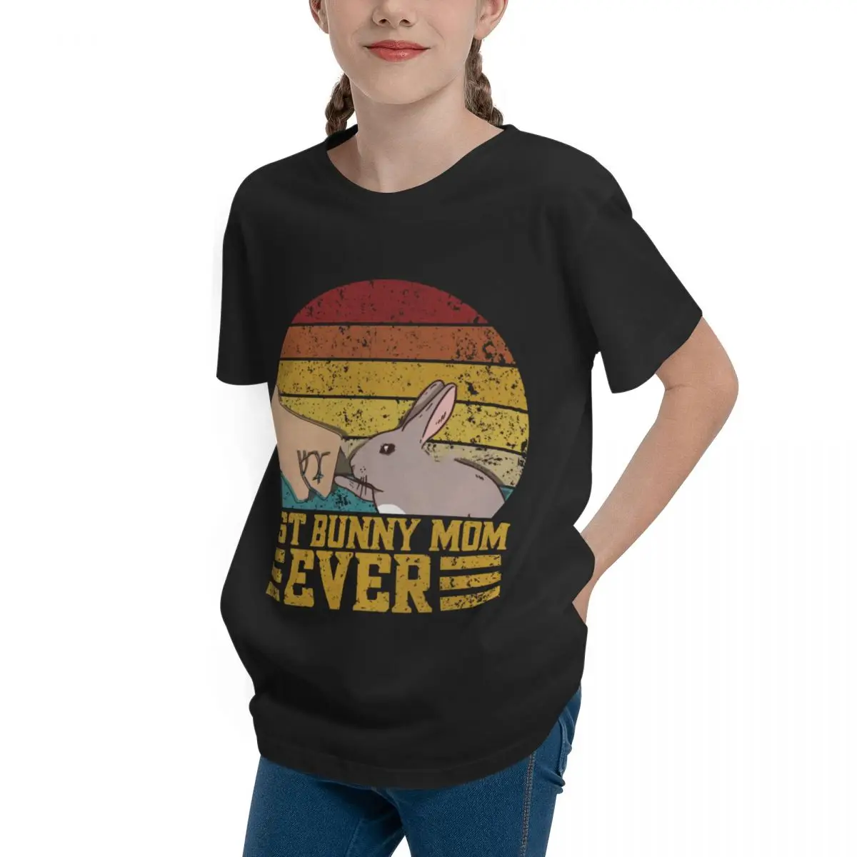 Футболка с коротким рукавом для подростков базовая футболка надписью Пасхальный