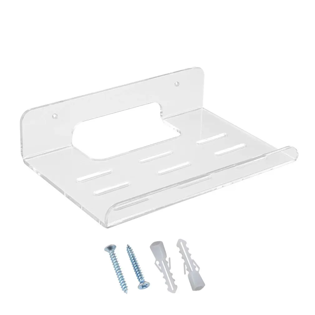 

Стойка для Wi-Fi-роутера, крепкий Настенный Прозрачный кронштейн, подставка для хранения беспроводного интернет-роутера