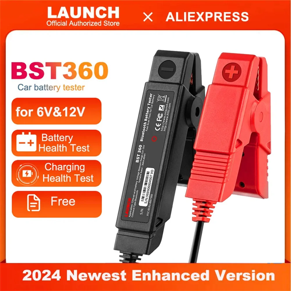 Автомобильный Bluetooth-тестер напряжения аккумулятора LAUNCH BST360 сканер для