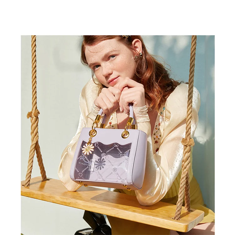 

Брендовая Подлинная Высококачественная роскошная сумка-желе OSS 2023 с новым изображением старых цветов, дамская сумочка Diana