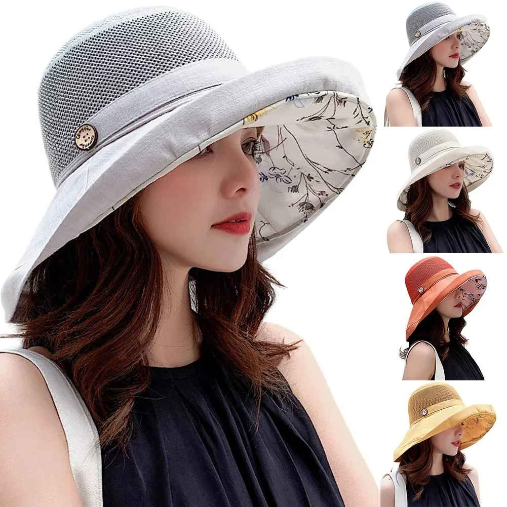 

Beach Sun Hats Women's Bucket Hat Panama Fashion Sun Visor Breathable Fisherman Protection Hat Summer Hats Breathable