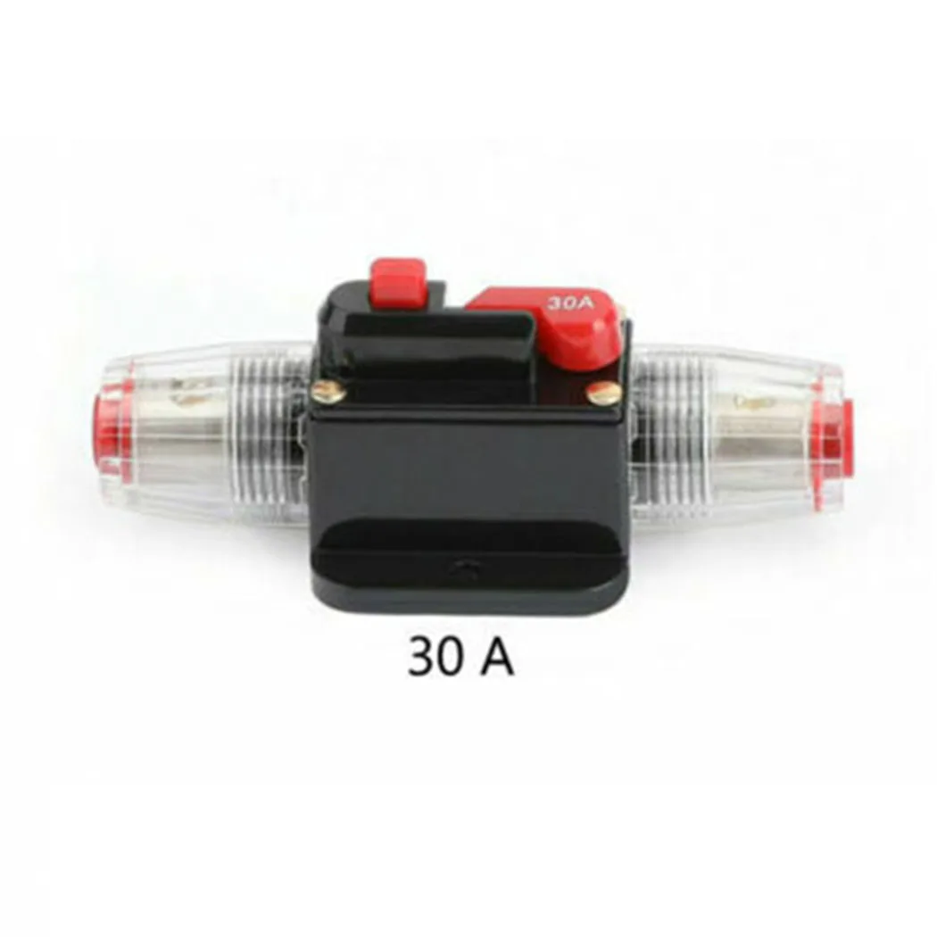 

Circuit Circuit Breaker 30A-150A Electrical Supplies Flat Tube Shape For Car Audio Marine Inline Reset Stereo AMP Fuse