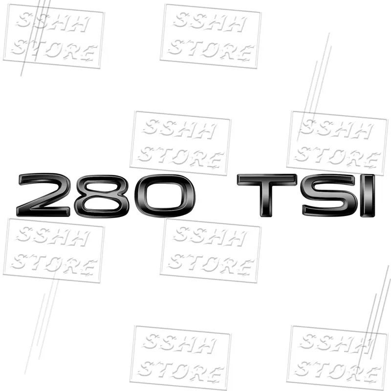 

3D металлический автомобильный Стайлинг 230 280 300 330 380 TSI эмблема заднего багажника Наклейка для Volkswagen Passat MK7 MK6 Jetta Polo 5 6 Tiguan Декор
