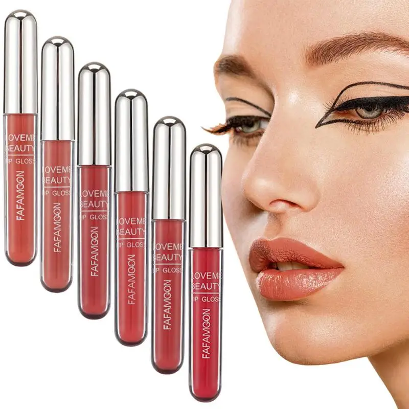 

Velvet Lip Gloss Non-Stick 12-color Matte Liquid Lipstick Set High Pigmented Nude Waterproof Lip Gloss Kit Girls Women Make Up