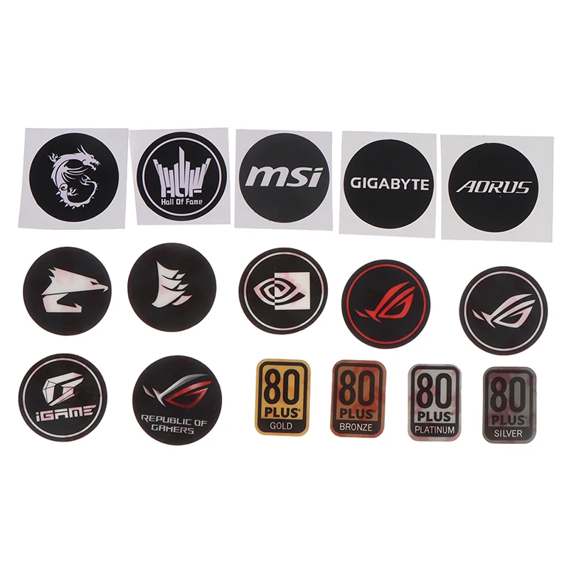 

Сертифицированный блок питания 80plus, наклейка на вентилятор хоста компьютера, этикетка на вытяжной вентилятор, наклейка на вентилятор шасси s, наклейка на вентиляторы графической карты