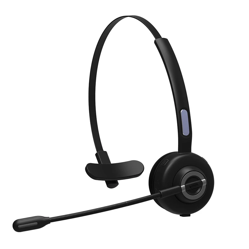 

Bluetooth V5.0 Headset Wireless Truck Driver Headphones Hands-free Call Noise Reduction Headset with Mic for Call Center Office
