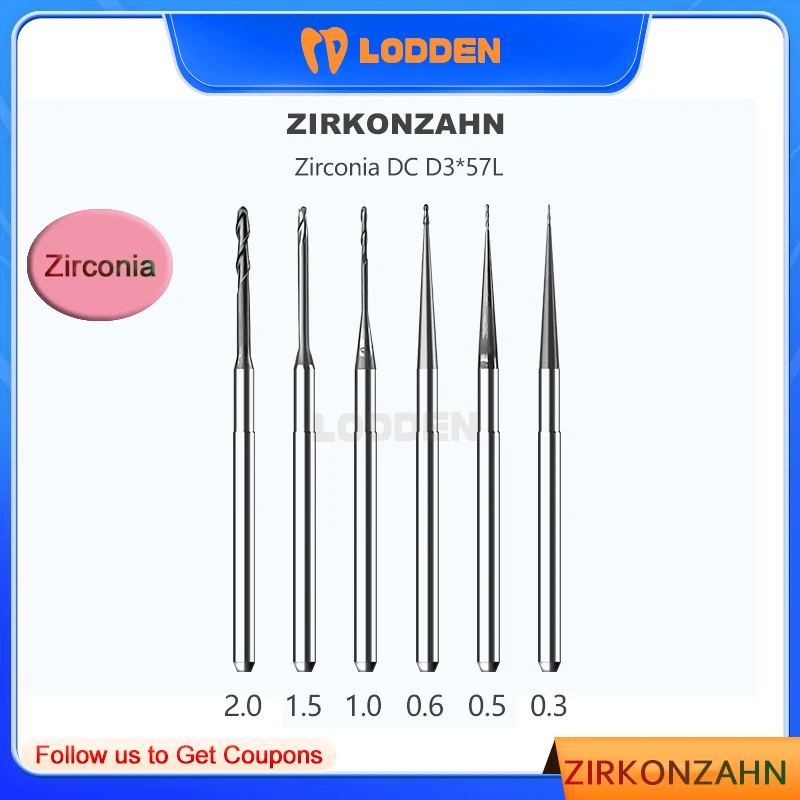 Стоматологические лабораторные фрезерные боры измельчение циркония Burs для