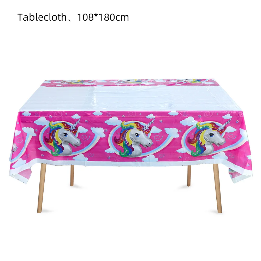 Облако Единорог Лошадь День Рождения Пиньята Тарелка Чашка tablecolth Воздушный шар