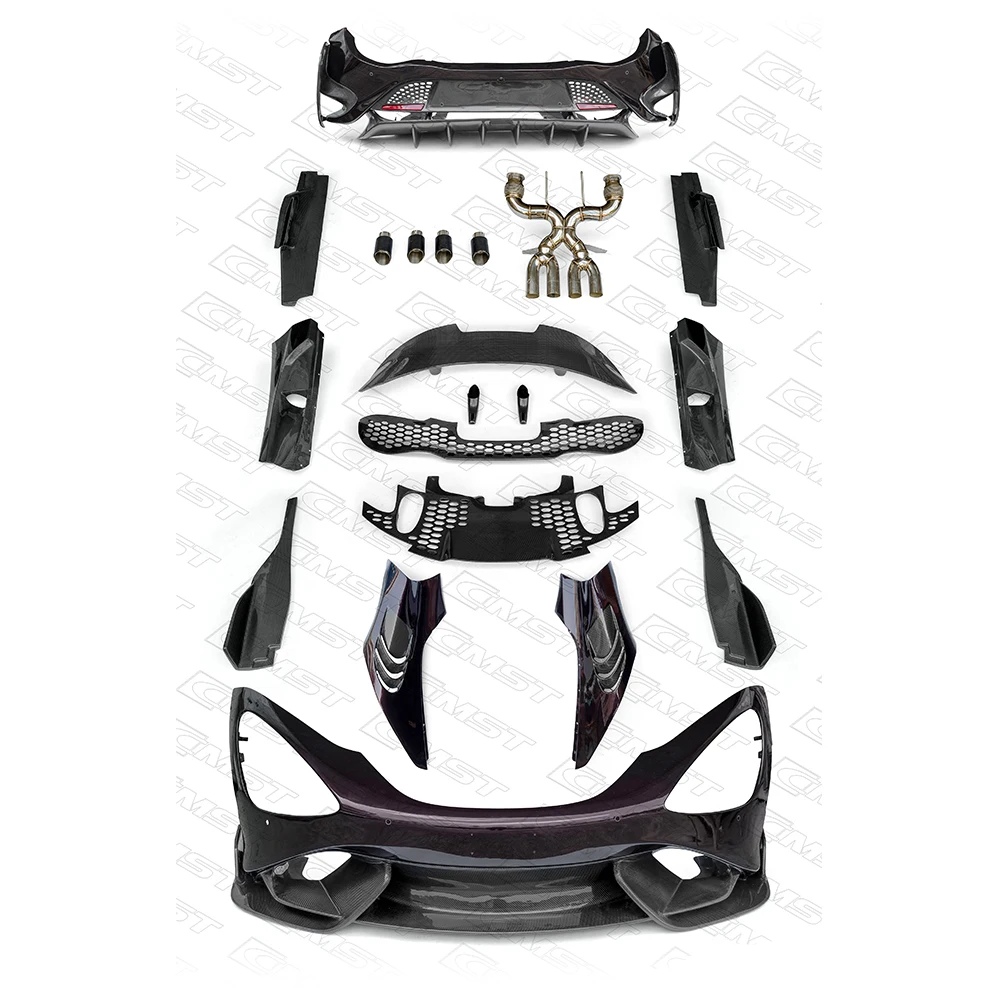 

High quality body kit for Mclaren 720s upgrade to Mclaren 765 LT front bumper rear bumper and hood for Mclaren 720 body kit