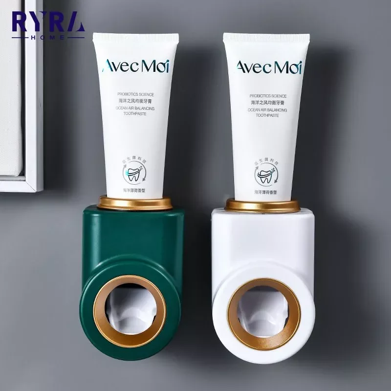 

Wall Mount Toothpaste Squeezer Automatic Toothpaste Dispenser Dust-proof Toothpaste Holder For Bathroom Accessories Set