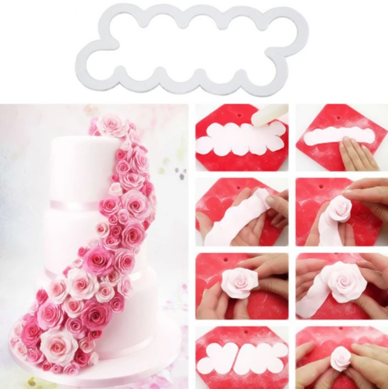 3Pc/set 3D Gumpaste Clouds Plunger Embossed Mold Fondant Chocolate Cookies Cutter Mould Cake Decorating Tool Accessories