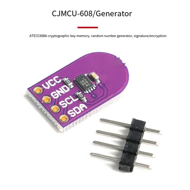 Фото Y43A-CJMCU-608-ATECC608A Криптографический модуль для хранения паролей, для памяти I2C, модуль шифрования и декодирования №2
