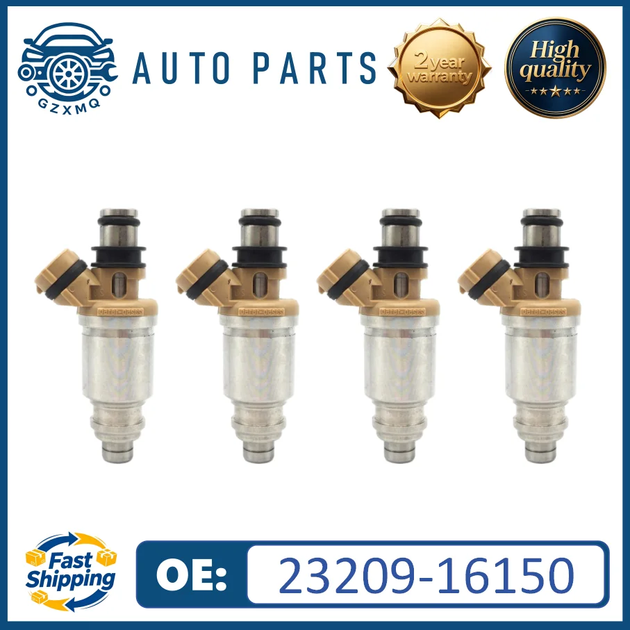 Фото 23209-16150 Высококачественные топливные форсунки (4 шт.) для Toyota Corolla Geo Prizm 1.6L L4 1993-1997 гг. # 23250-16150 №1