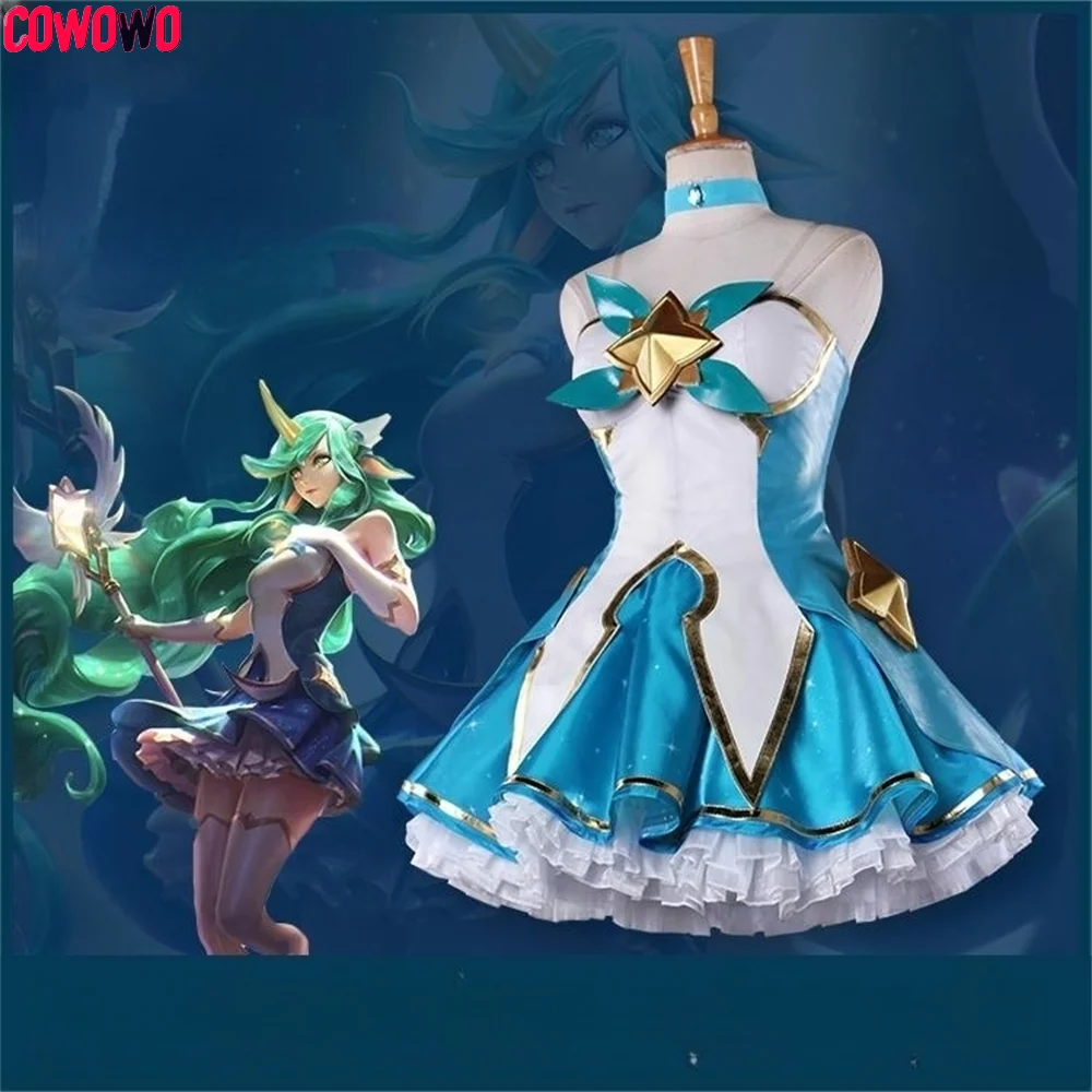 

COWOWO LOL Soraka Star Guardian Cosplay Costume Game Soraka Christmas Roleplay Uniforms Dress Cosplay Costumes