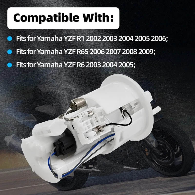 Фото Топливный насос в сборе ABXN 5PW-13907-05-00 для YZF R1 02-06, YZF R6S 06-09, YZF R6 03-05 5PW139070500 №1