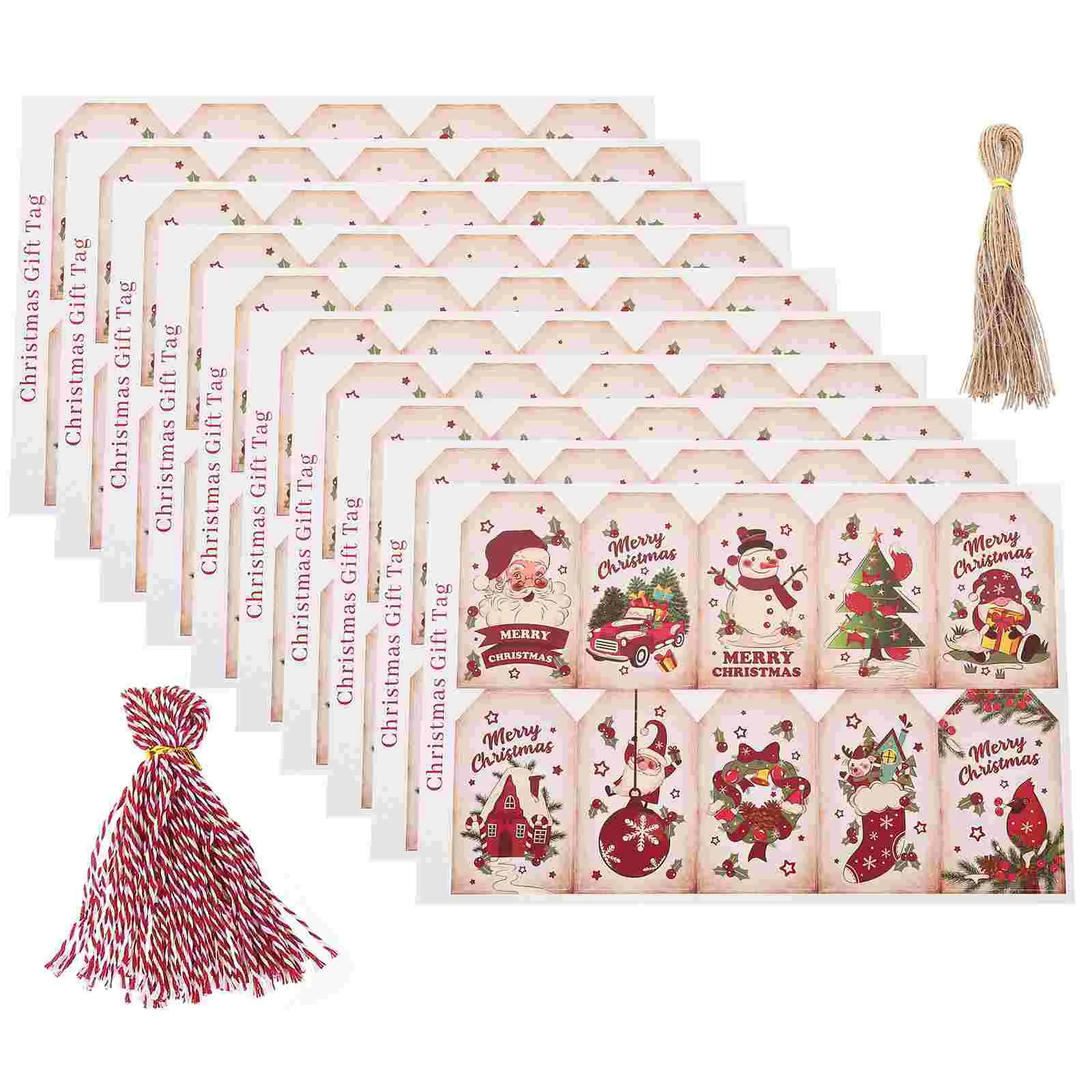 

Christmas Party Supply Decorative Tags Gifts Decorations Festival Labels Paper Hanging Tree