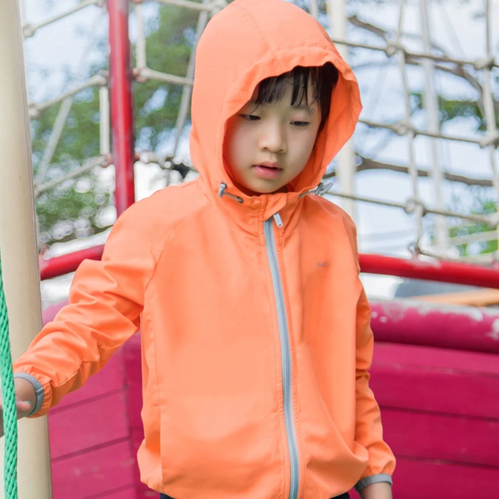 Детская ветровка с капюшоном и цветочсветильник принтом для мальчиков девочек |
