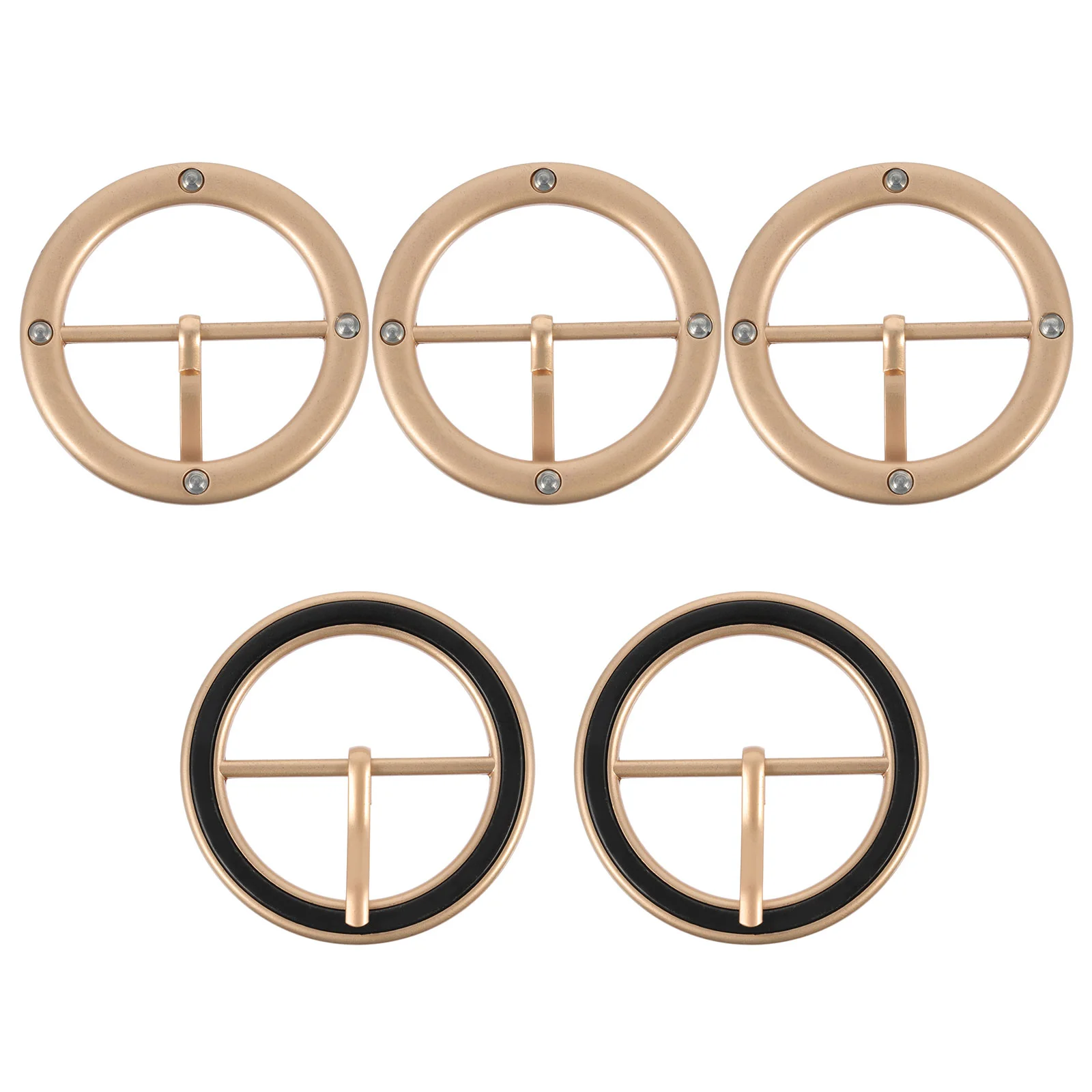 

5 Pcs Three Gear Buckle Cloth Accessory Bag Scarf Handbags Wind Coat Circle Button Rebozos Para Mujer Buckles Lavalier Belt