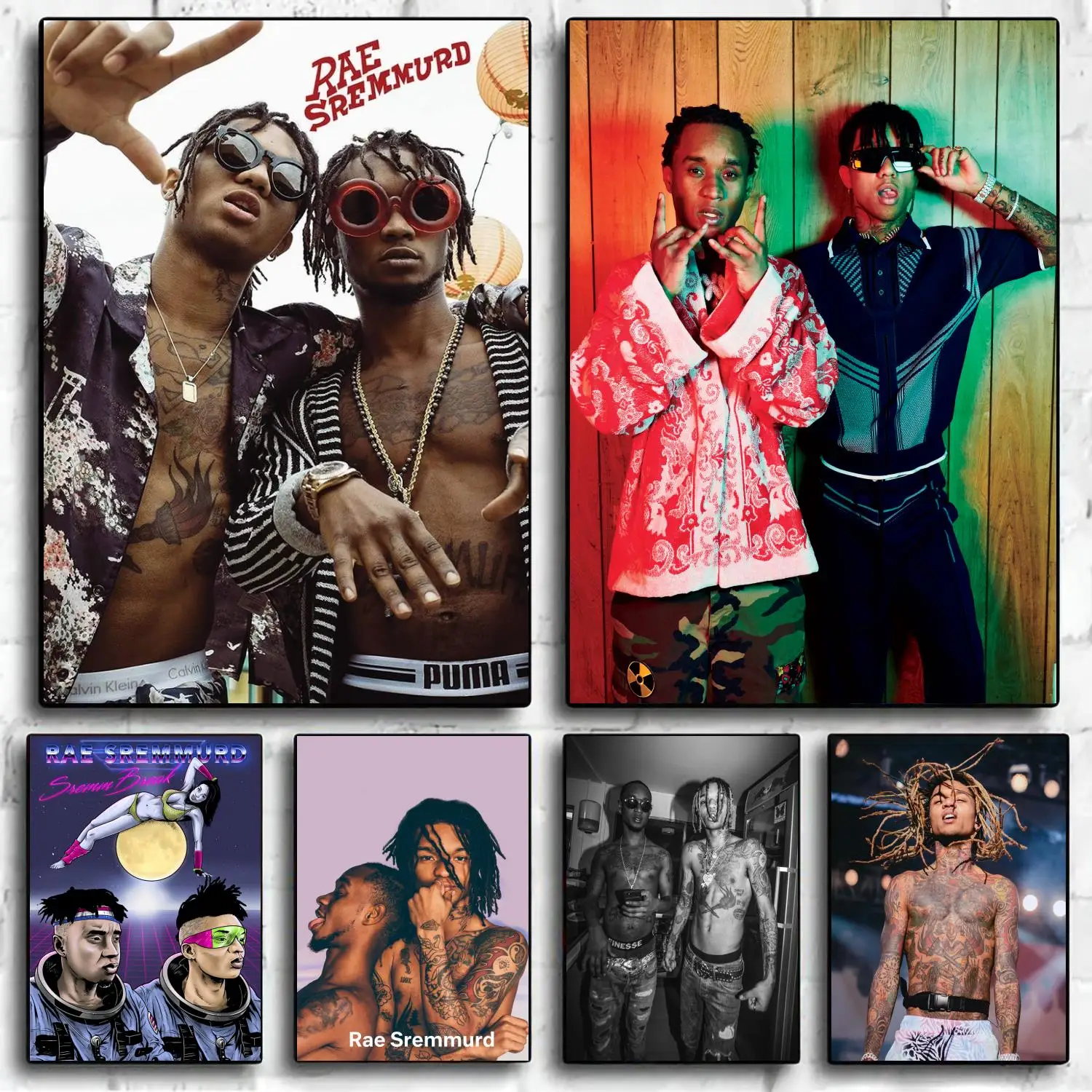 Украшение певицы rae sremmurd, художественный плакат, настенный художественный персонализированный подарок, современный декор для семейной спальни, холщовые плакаты