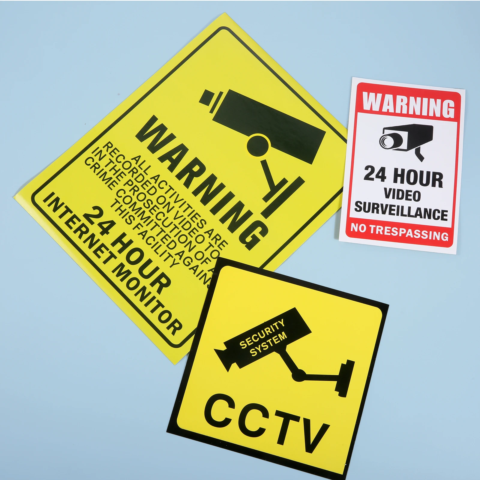 10 шт./лот наклейки для видеонаблюдения 24 часа система видеокамеры