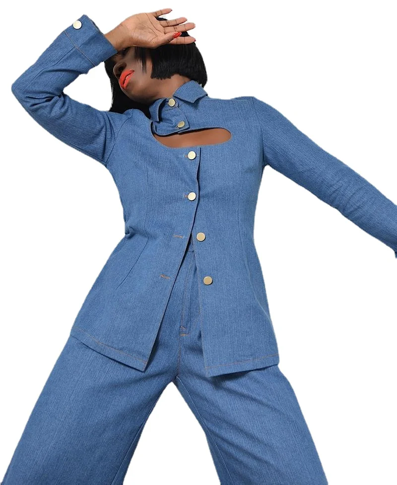 

2 Piece Set Office Lady Clothes Full Sleeve Turn-Down Collar Top Long Pants Suit Spring Autumn Female Outfits Survetement Femme